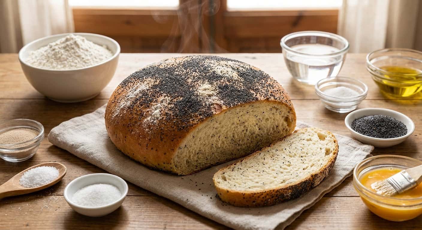 Pan de Harina de Trigo con Amapola
