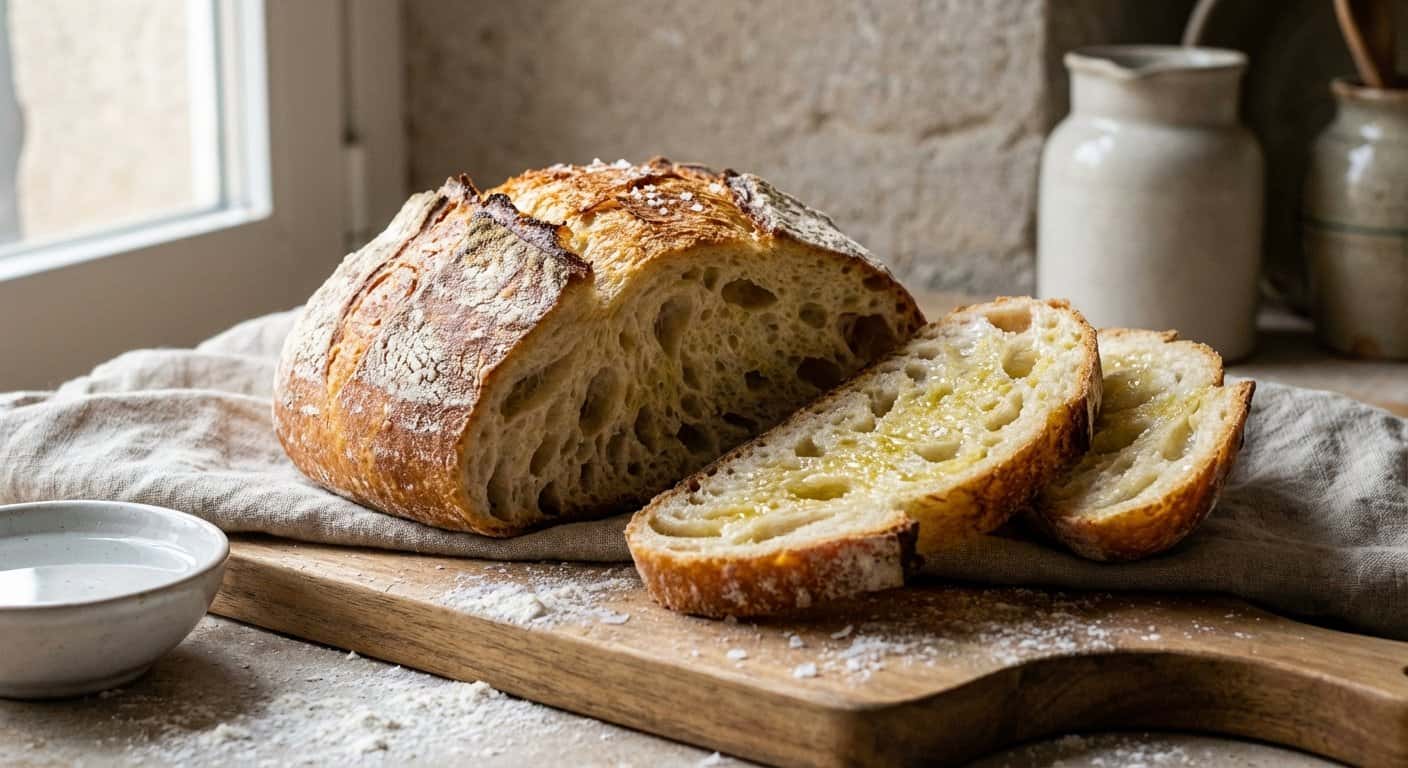 Pan de Harina de Trigo con Reposo en Frío