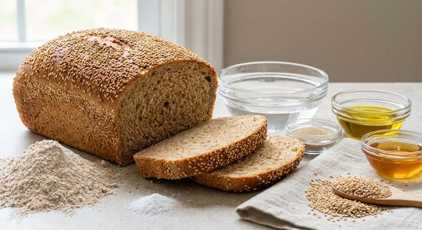 Pan de Harina Integral con Sésamo