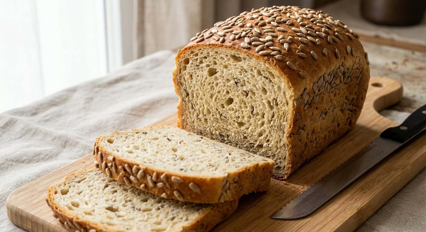 Pan de Molde con Reposo en Frío y Pipas de Girasol