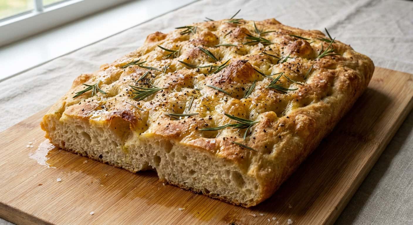 Pan Focaccia Rápido