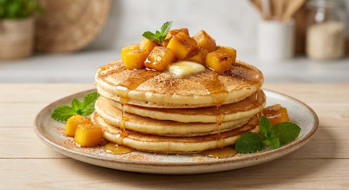 Pancakes con Mango y Canela