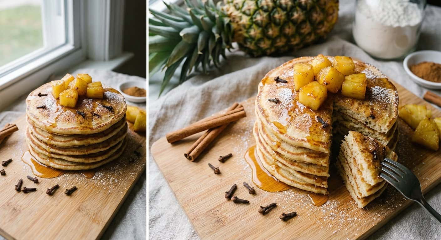 Pancakes con Piña y Clavo