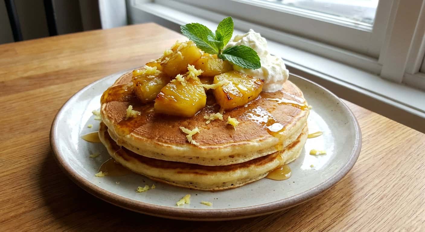 Pancakes con Piña y Jengibre