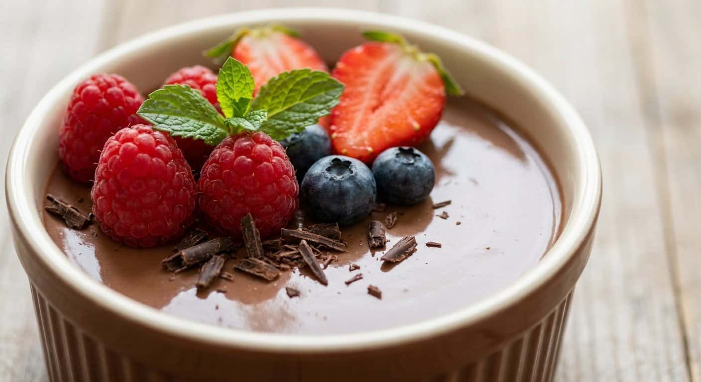 Panna Cotta de Cacao en Thermomix