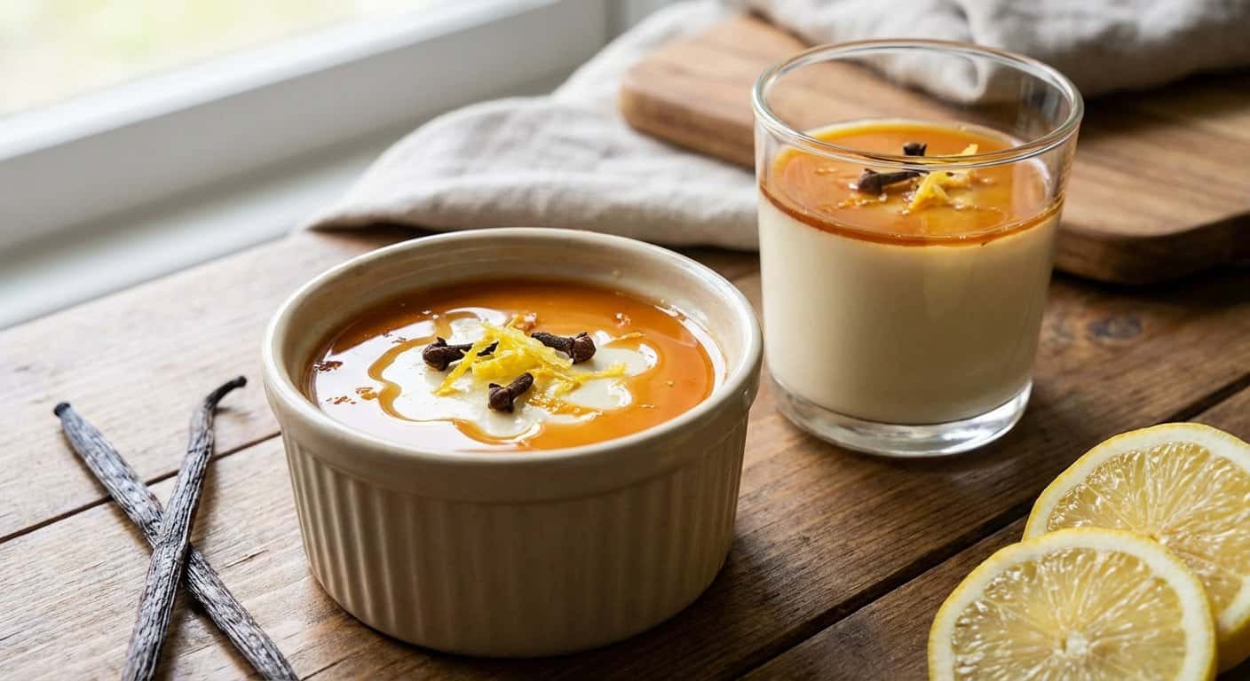 Panna Cotta de Clavo con Limón