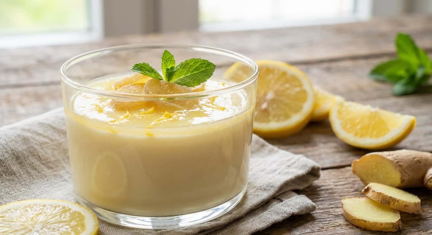 Panna Cotta de Jengibre con Limón