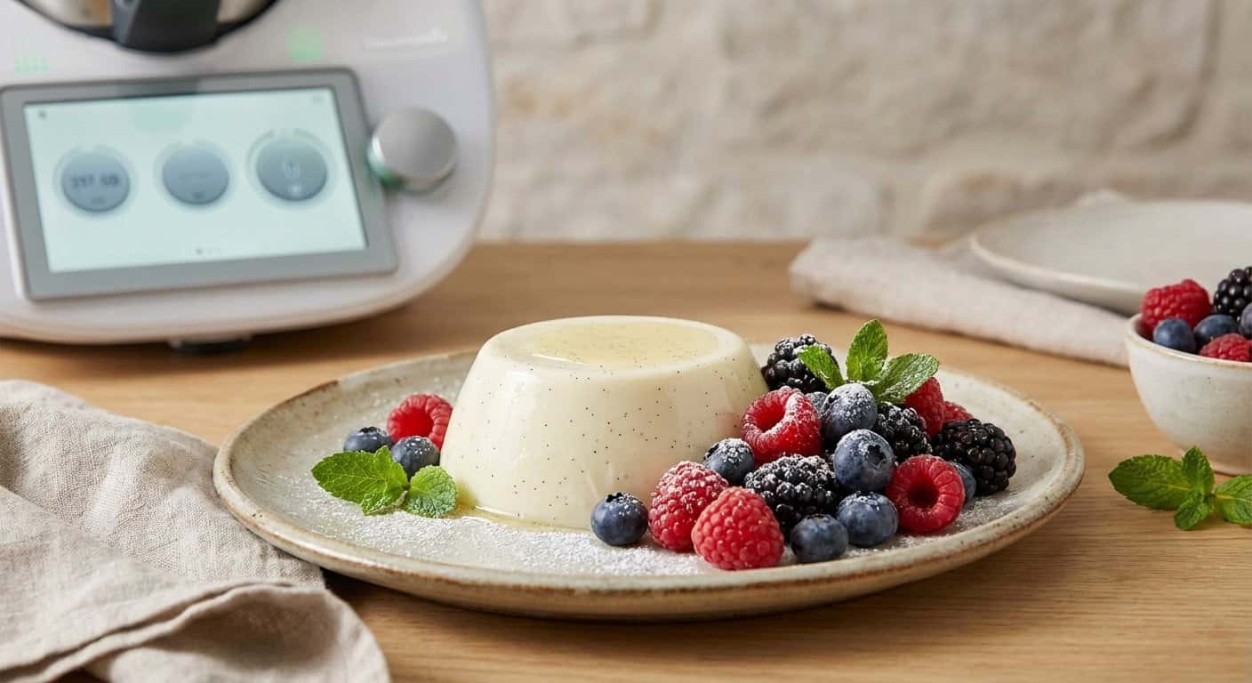 Panna Cotta de Vainilla en Thermomix