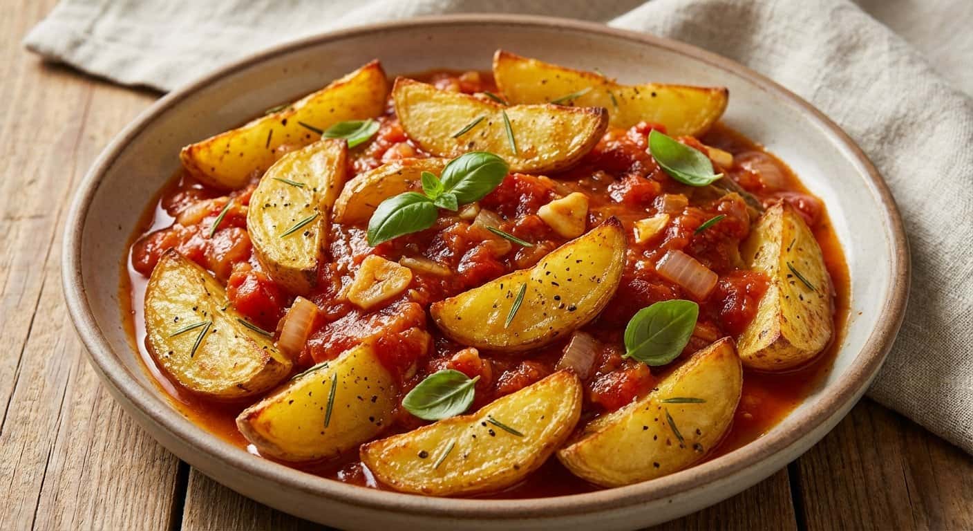 Patatas Asadas con Salsa de Tomate