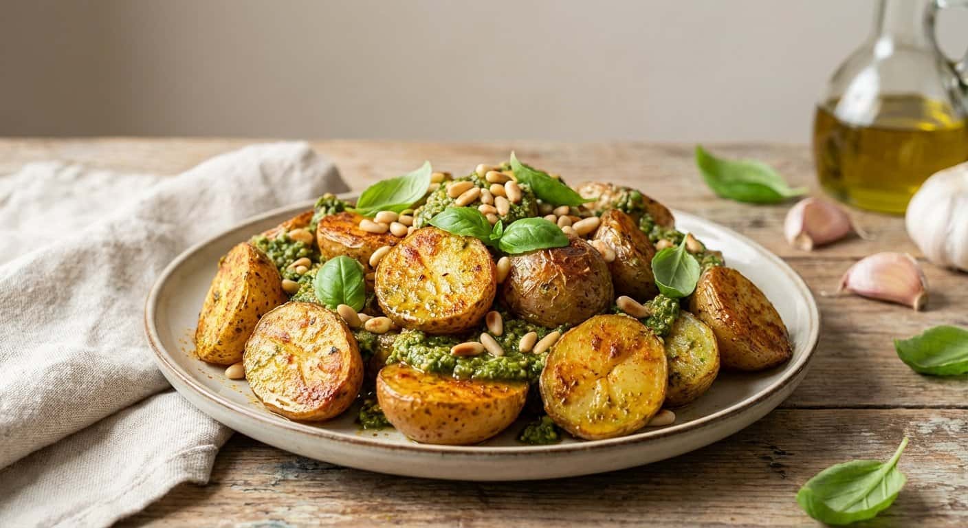 Patatas Especiadas con Pesto