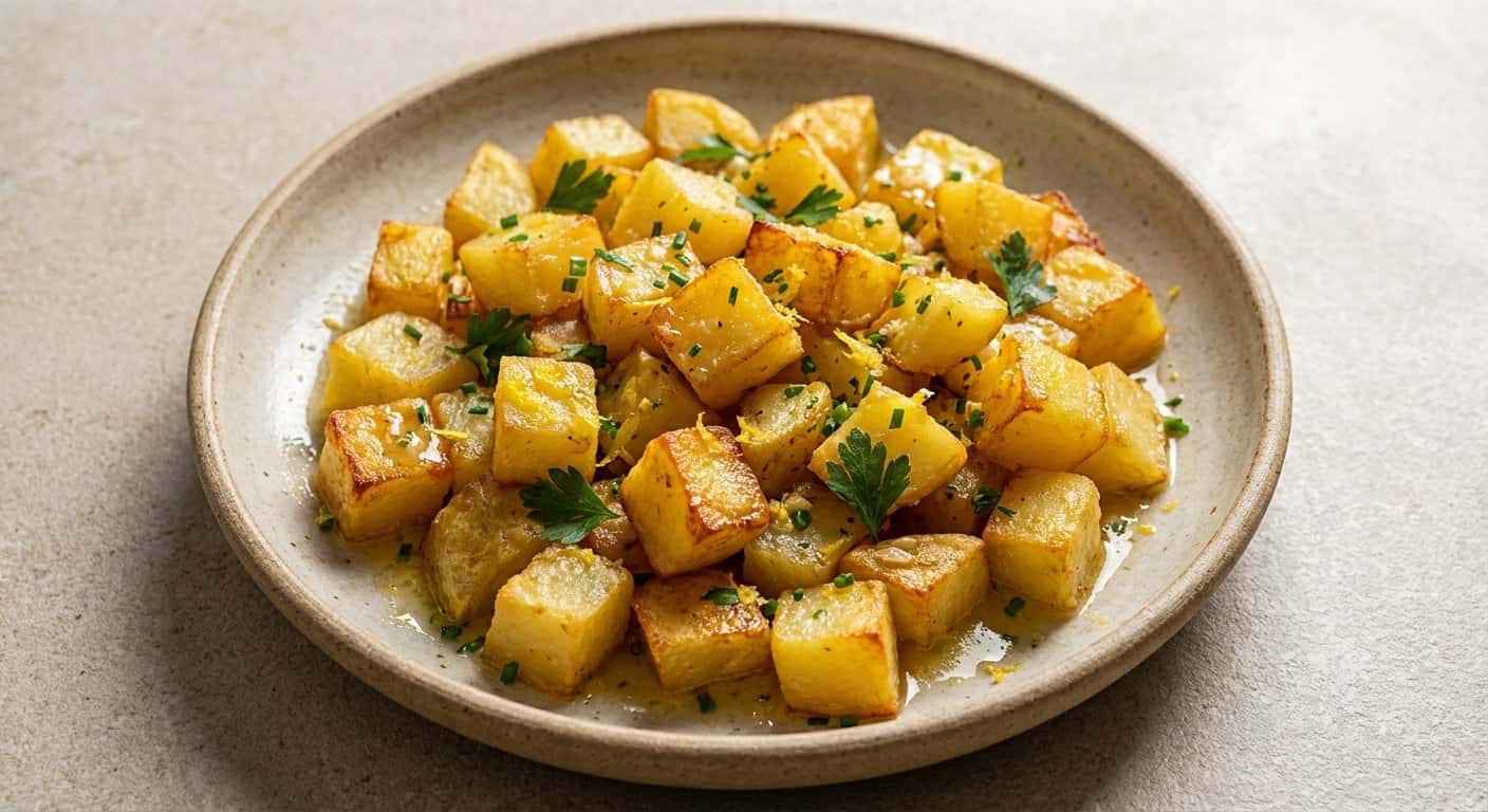 Patatas Salteadas con Salsa de Limón