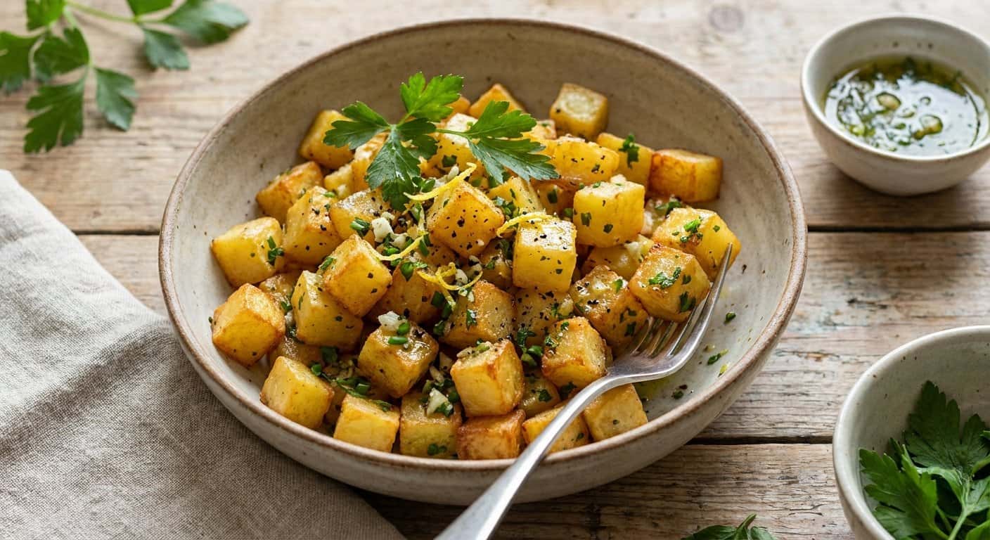 Patatas Salteadas con Vinagreta de Hierbas