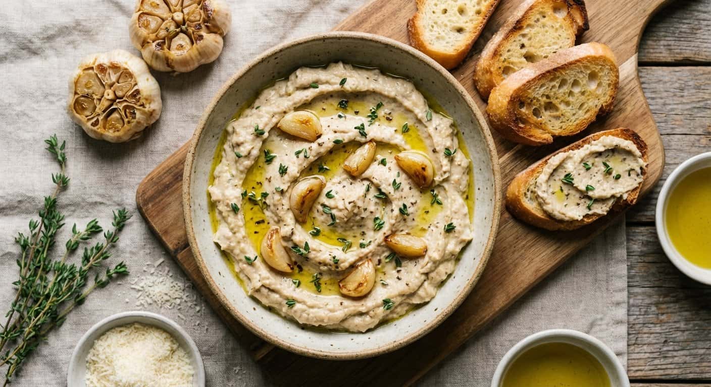 Paté de Ajo Asado con Tomillo en Thermomix