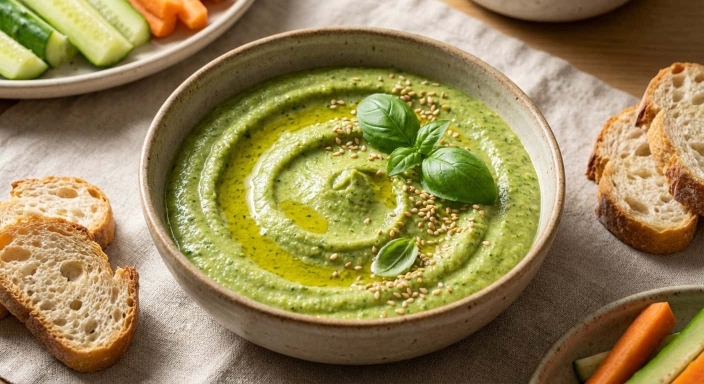 Paté de Brócoli Asado con Albahaca