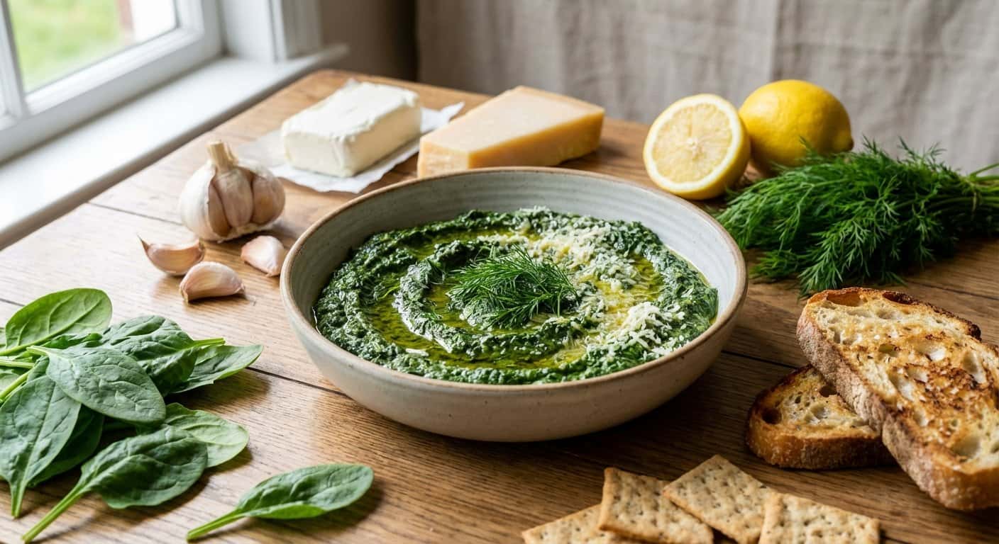 Paté de Espinacas Asada con Eneldo en Thermomix