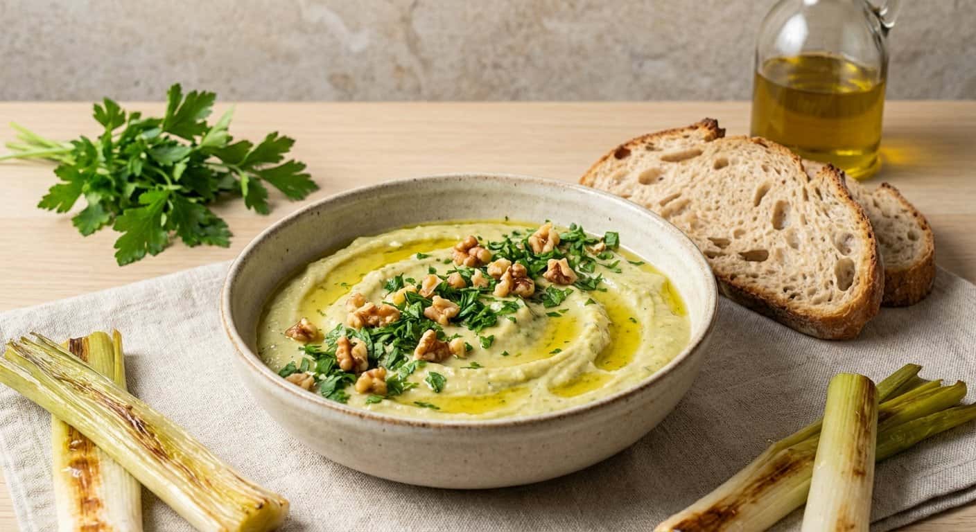 Paté de Puerro Asado con Perejil