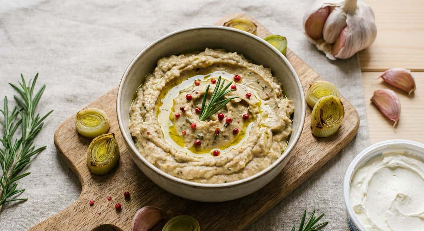 Paté de Puerro Asado con Romero