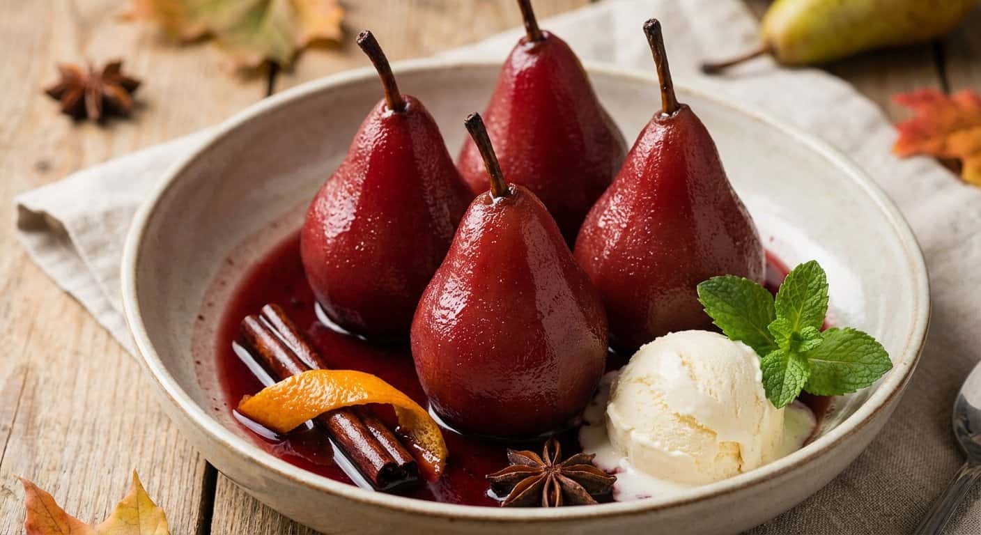 Peras al Vino Especiado