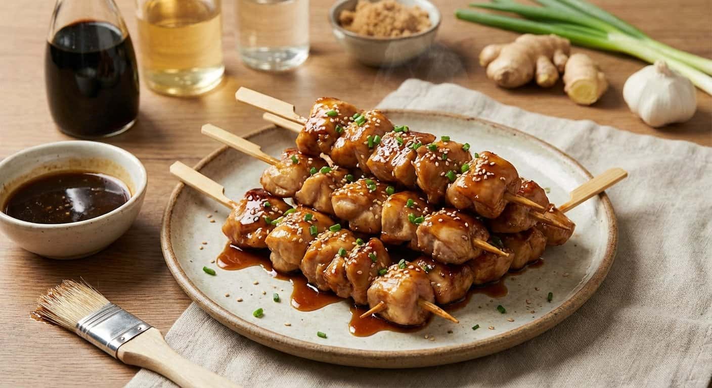 Pinchos de Pollo Teriyaki