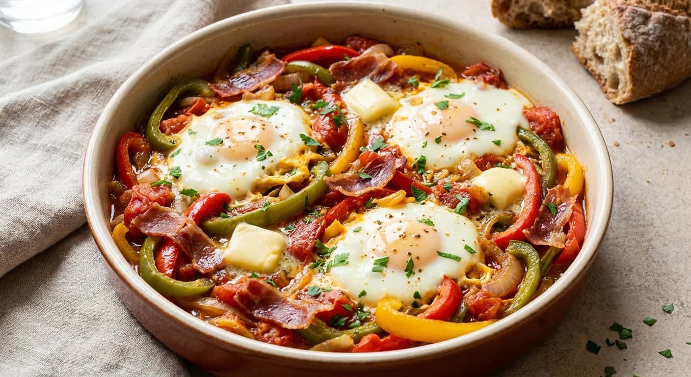 Piperade del Sudoeste con Mantequilla