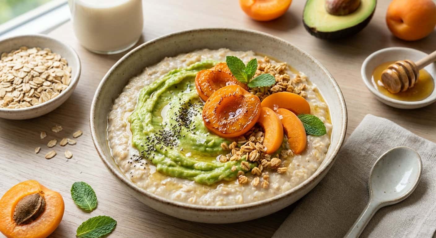 Porridge de Aguacate y Albaricoque