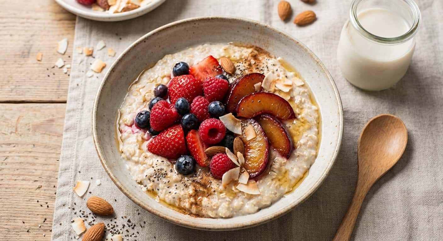 Porridge de Frutos Rojos y Ciruela