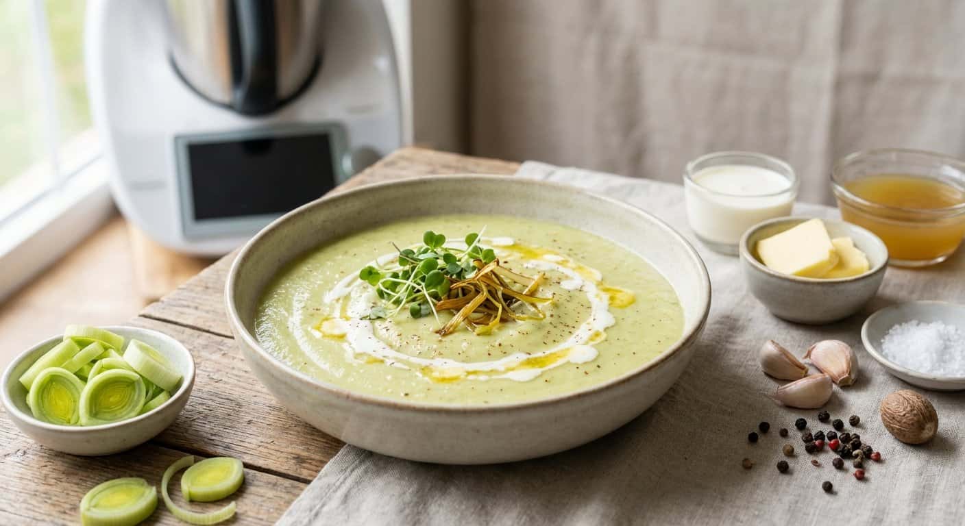 Puré de Puerro a Baja Temperatura en Thermomix