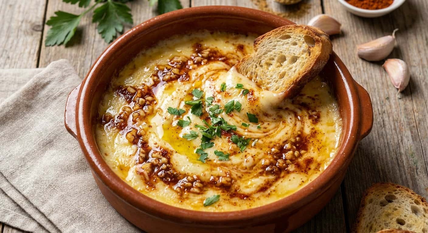 Queso al Ajillo con Especias