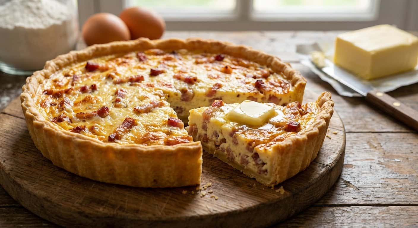 Quiche Lorraine Normanda con Mantequilla