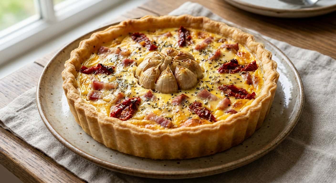 Quiche Lorraine Provenzal con Ajo