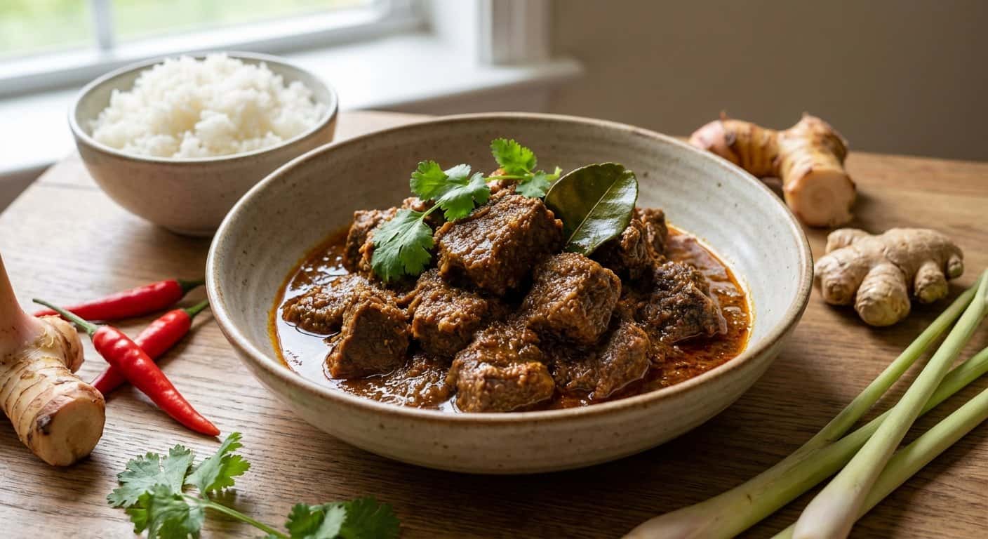Rendang Indonesio de Ternera