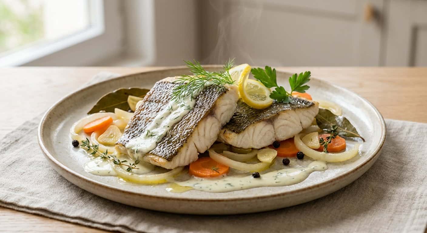 Rodaballo en Escabeche con Salsa Ligera