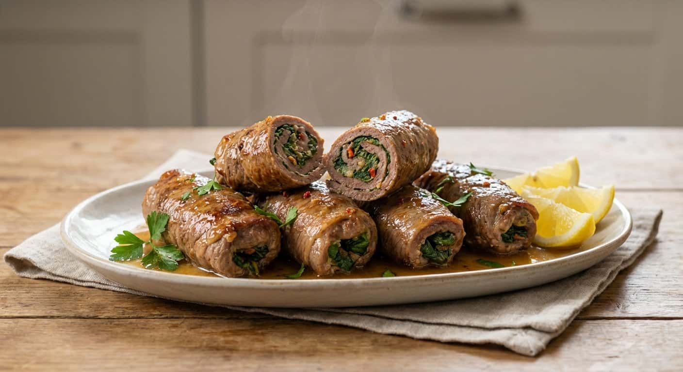 Rollitos de Ternera Rellenos de Acelgas