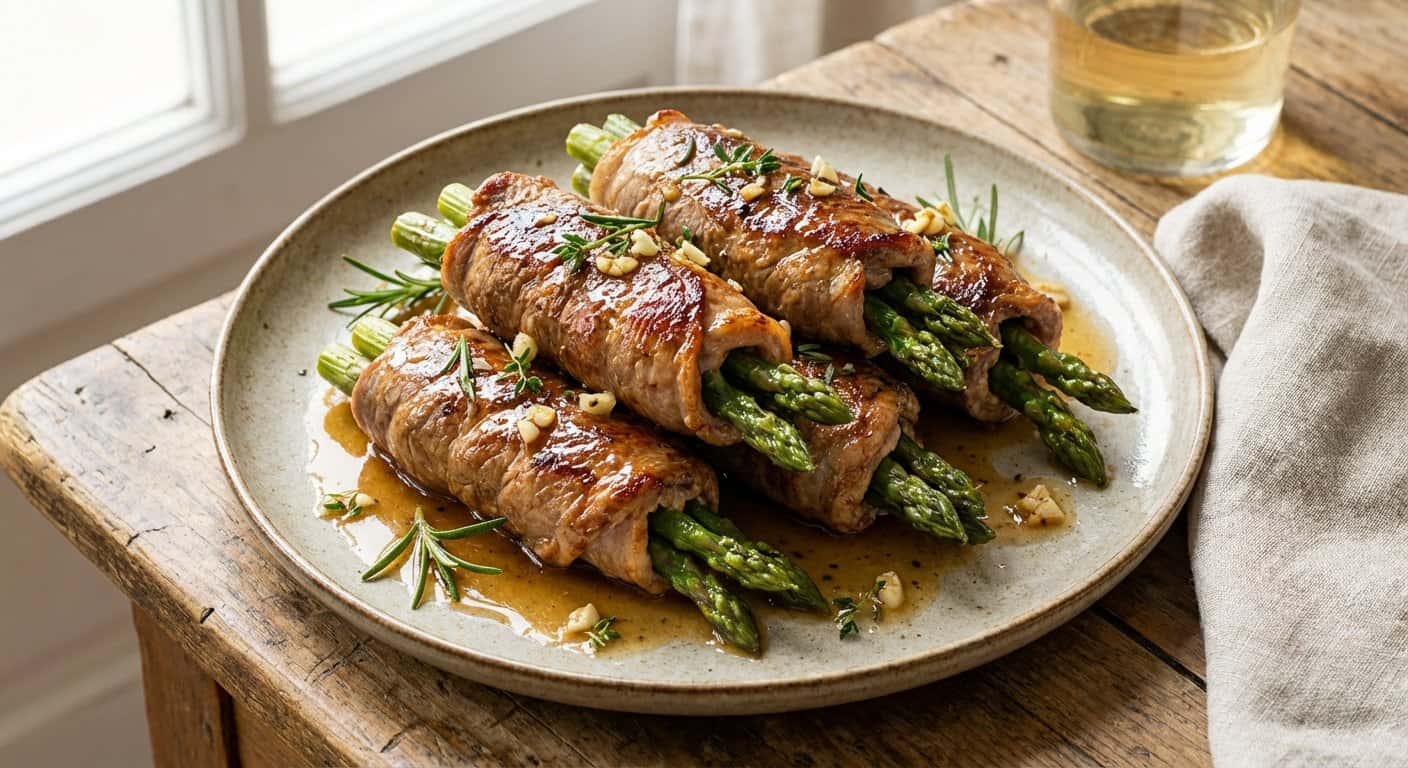 Rollitos de Ternera Rellenos de Espárragos