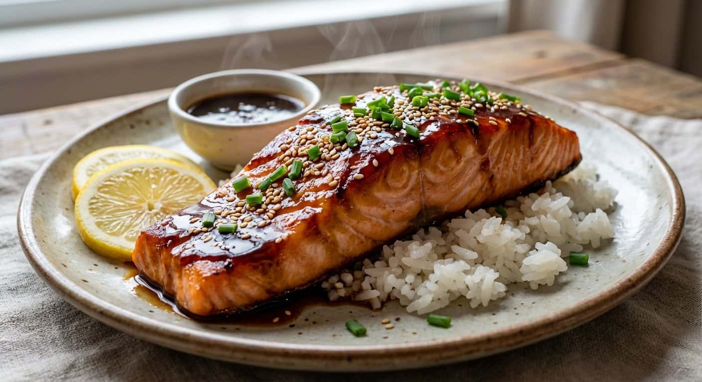 Salmón Teriyaki Casero