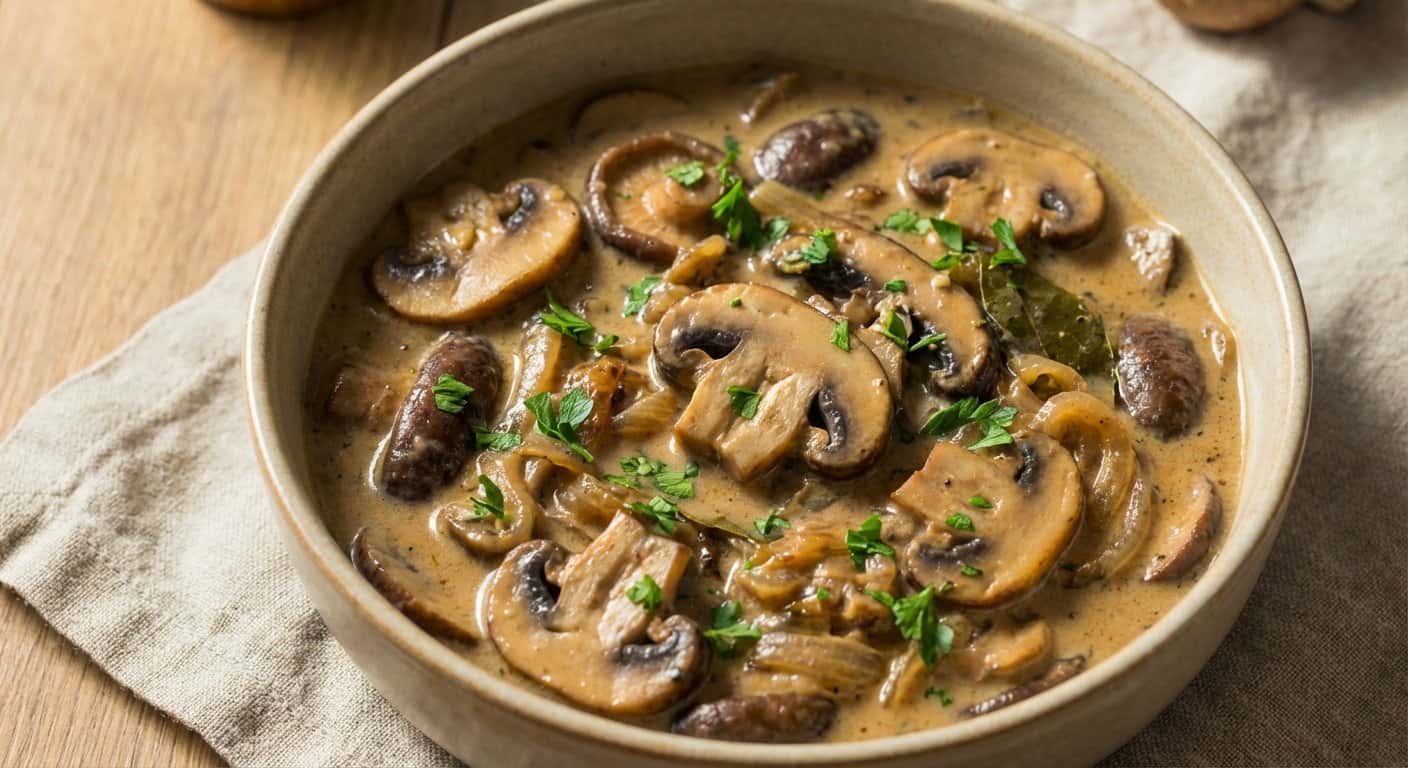 Salsa de Setas con Sidra en Slow Cooker