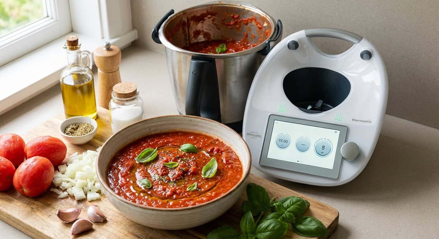 Salsa de Tomate Casera en Thermomix
