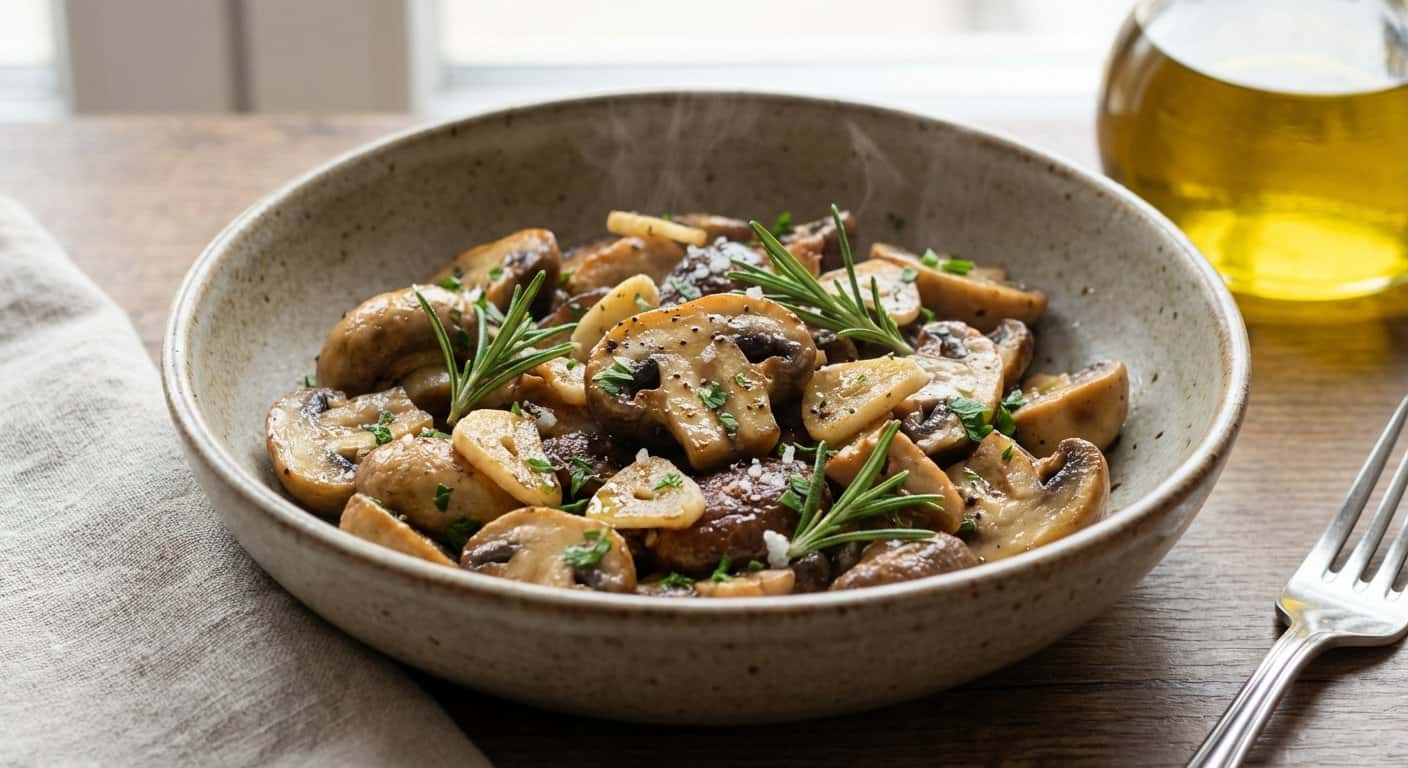 Salteado de Setas con Ajo y Romero