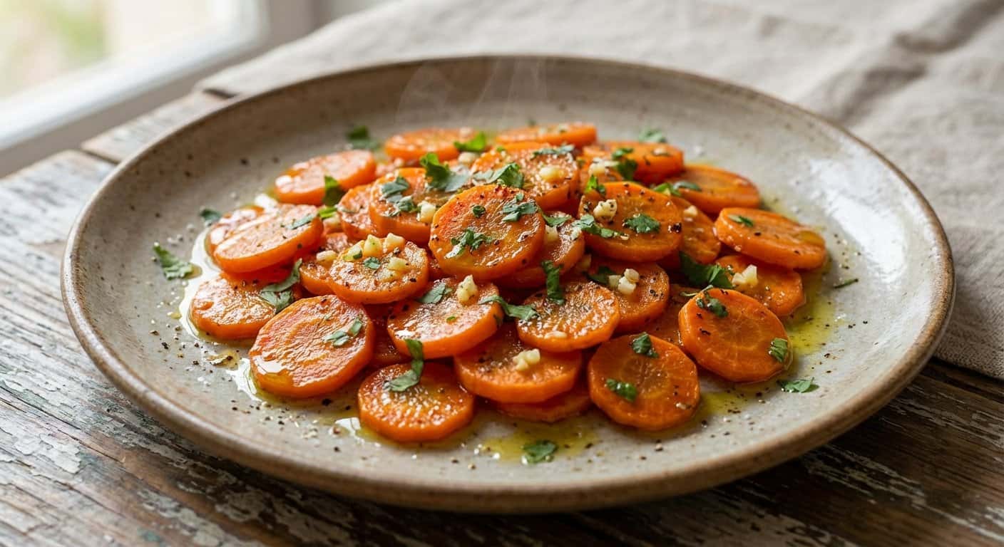 Salteado de Zanahoria con Ajo y Cilantro