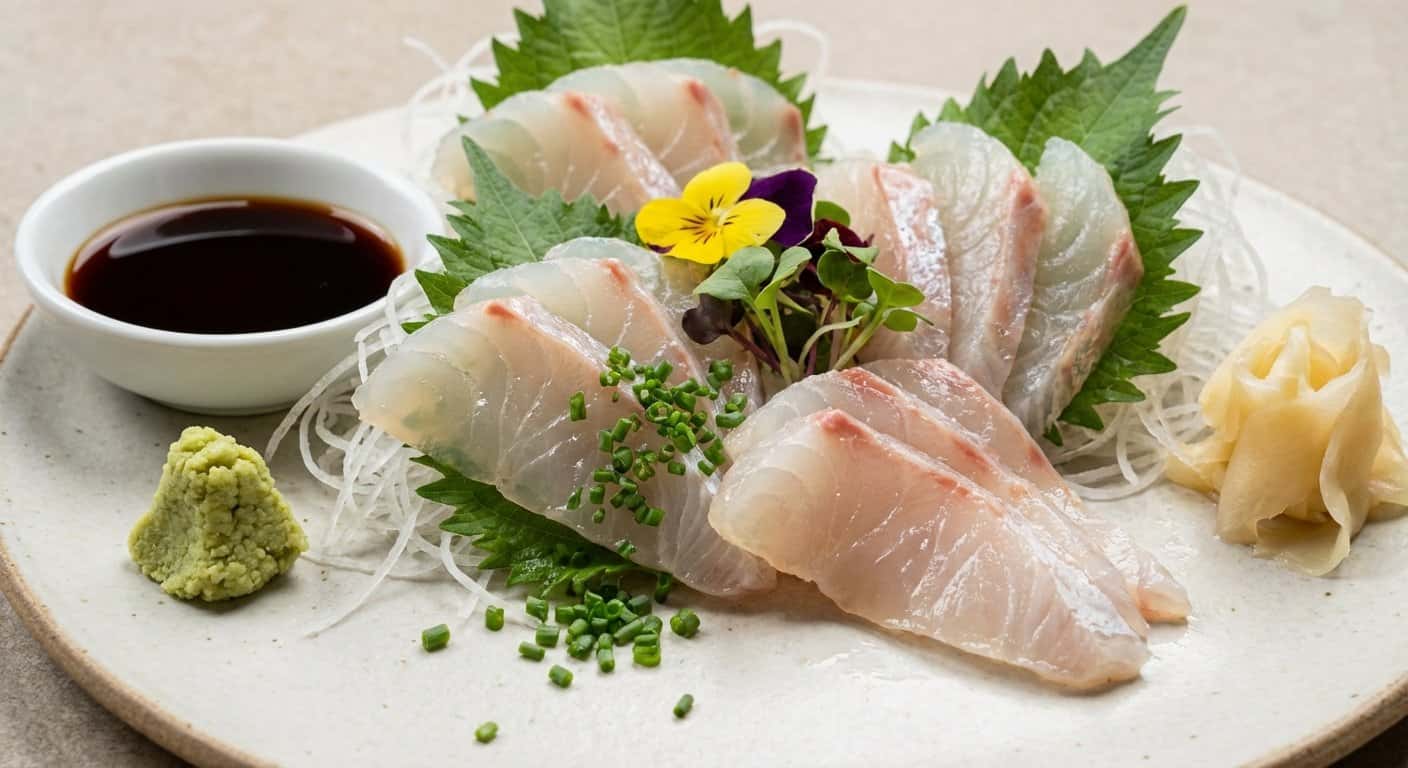 Sashimi de Lubina