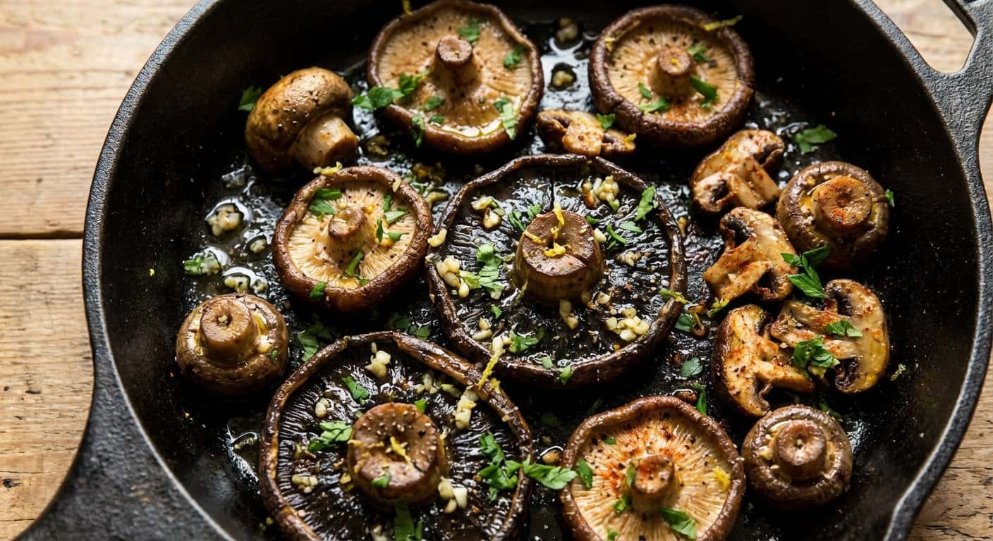 Setas Asadas con Perejil