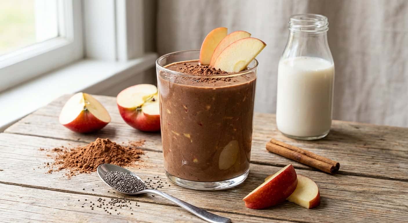 Smoothie de Manzana con Cacao