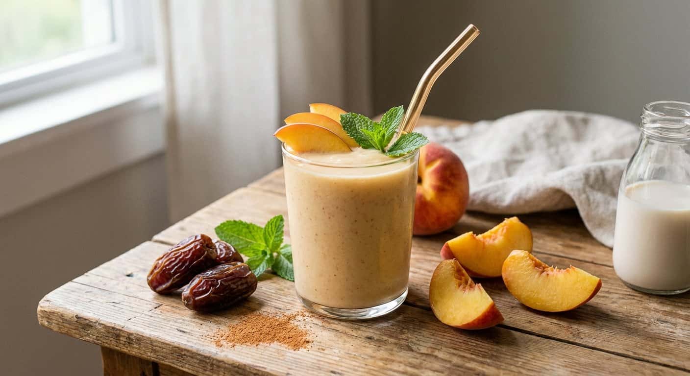 Smoothie de Melocotón con Dátiles