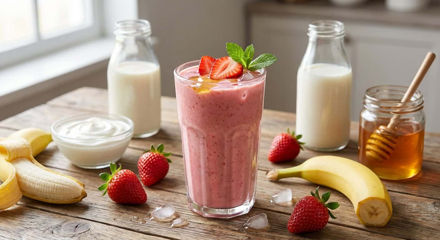 Smoothie de Miel y Fresa