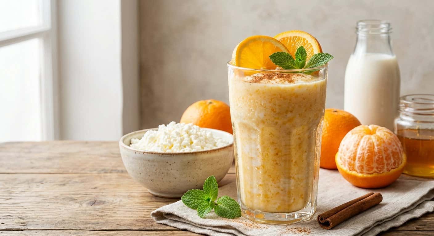 Smoothie de Naranja con Requesón