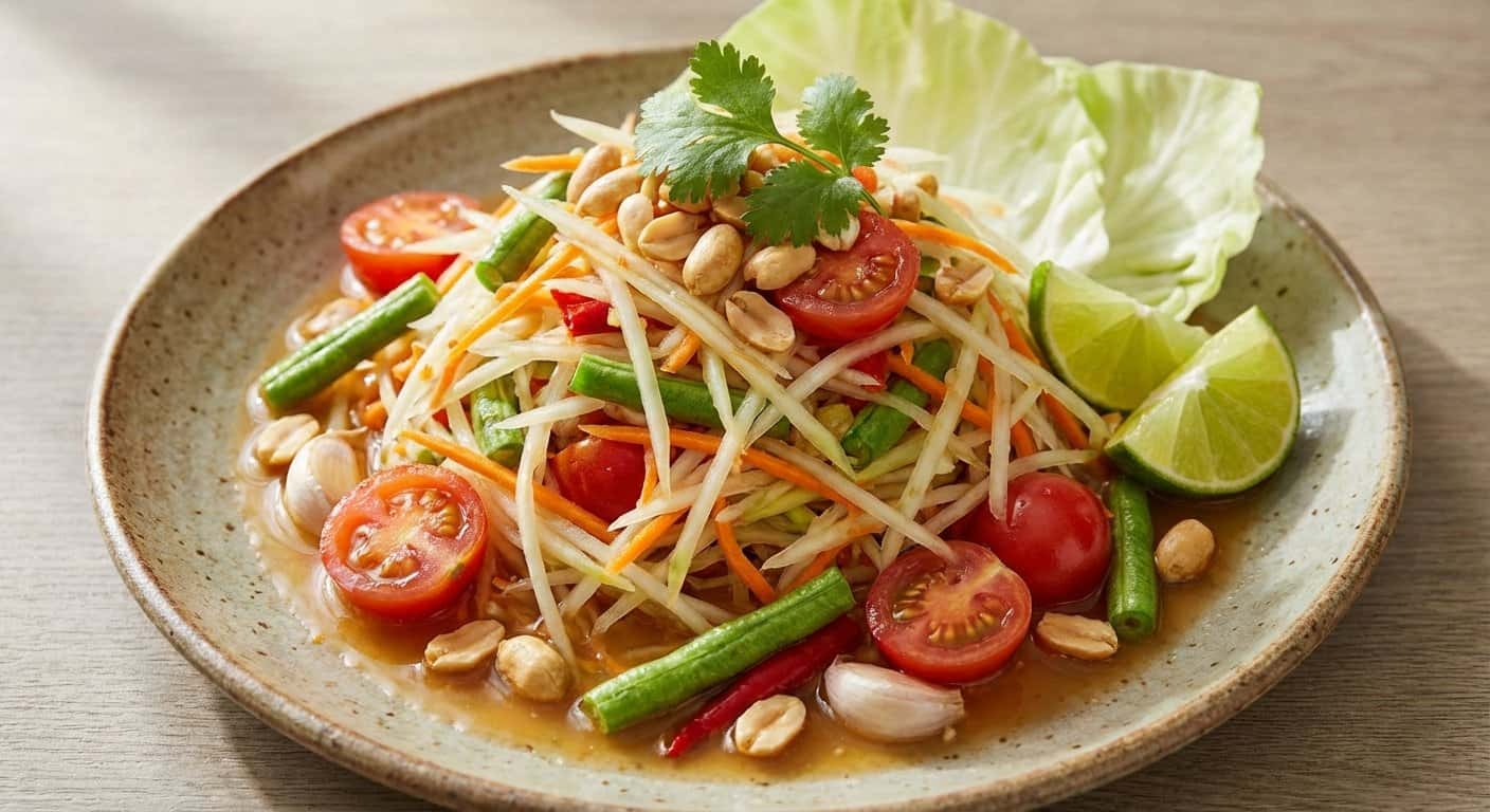 Som Tam - Ensalada de Papaya Verde Tailandesa