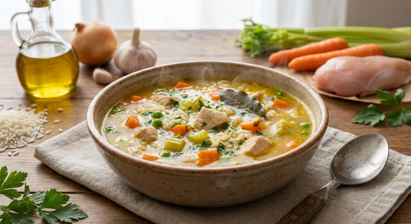 Sopa de Arroz Tradicional