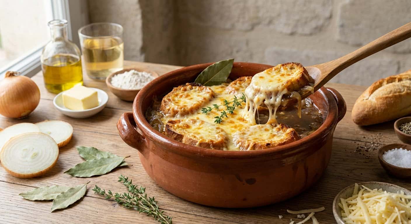 Sopa de Cebolla Gratinada