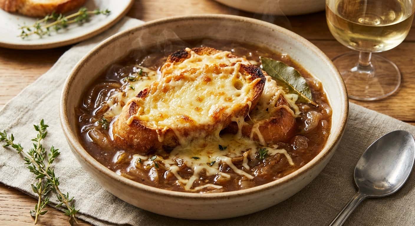 Sopa de Cebolla Gratinada Francesa