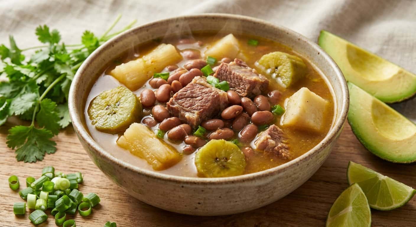 Sopa de Guandú con Carne Salada